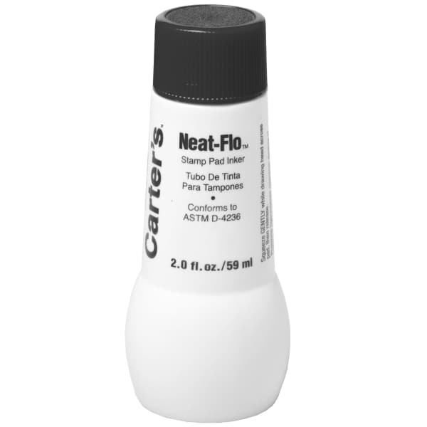 Carter’s&trade; Neat-Flo Stamp Pad Ink Refill for Black Stamp Pads (21448)